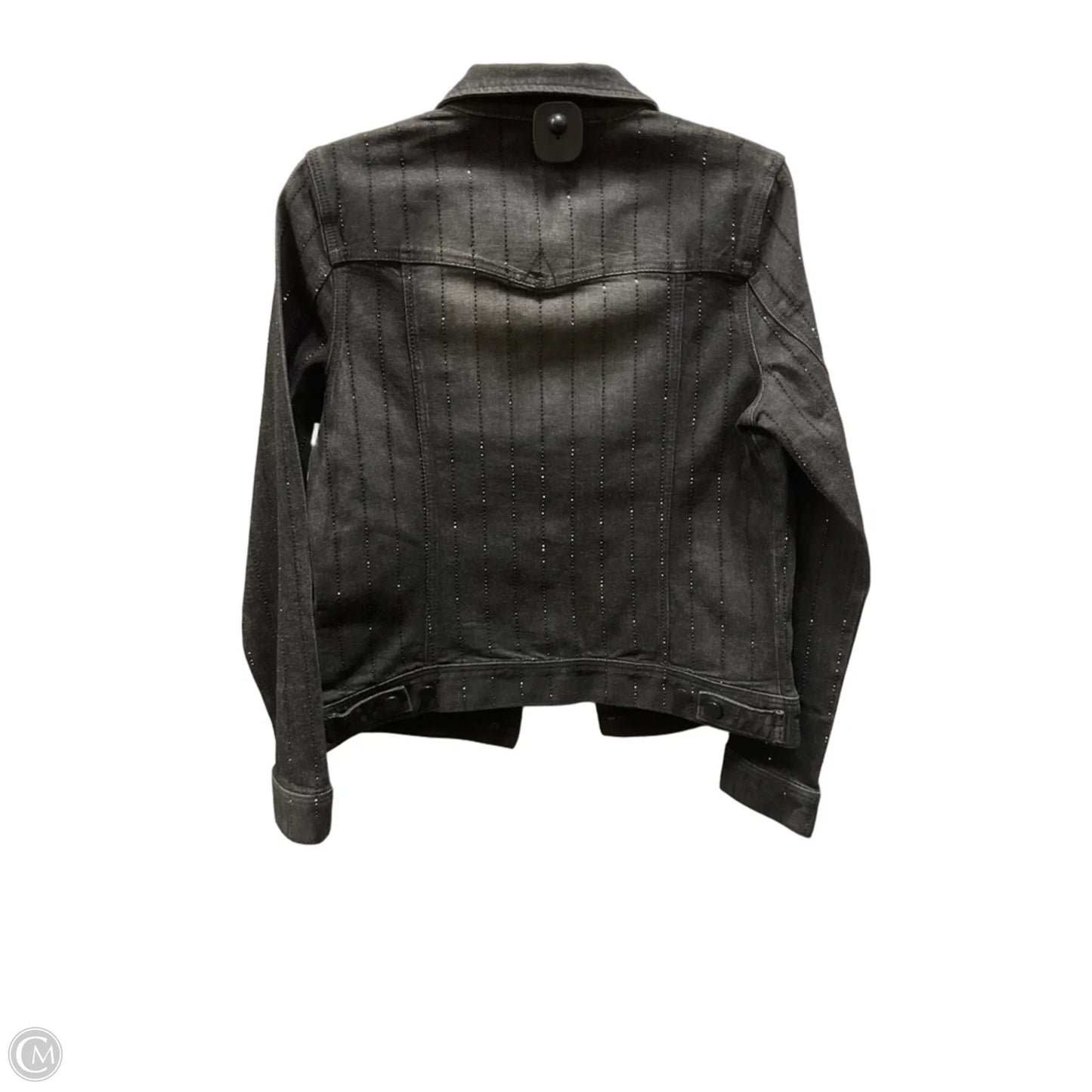Jacket Denim By Liverpool In Black Denim, Size: S