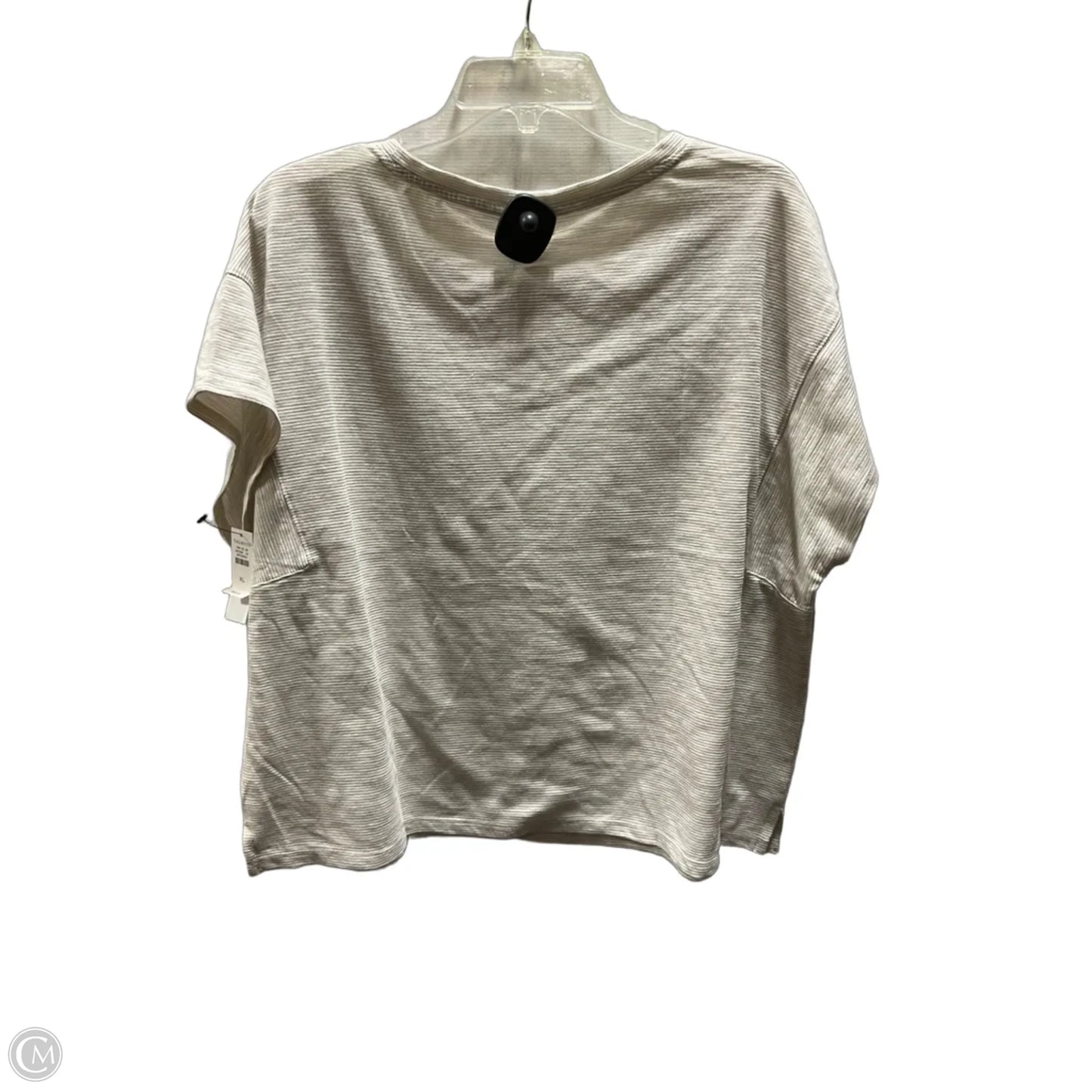 Top Short Sleeve By Talbots In Striped Pattern, Size: Xl