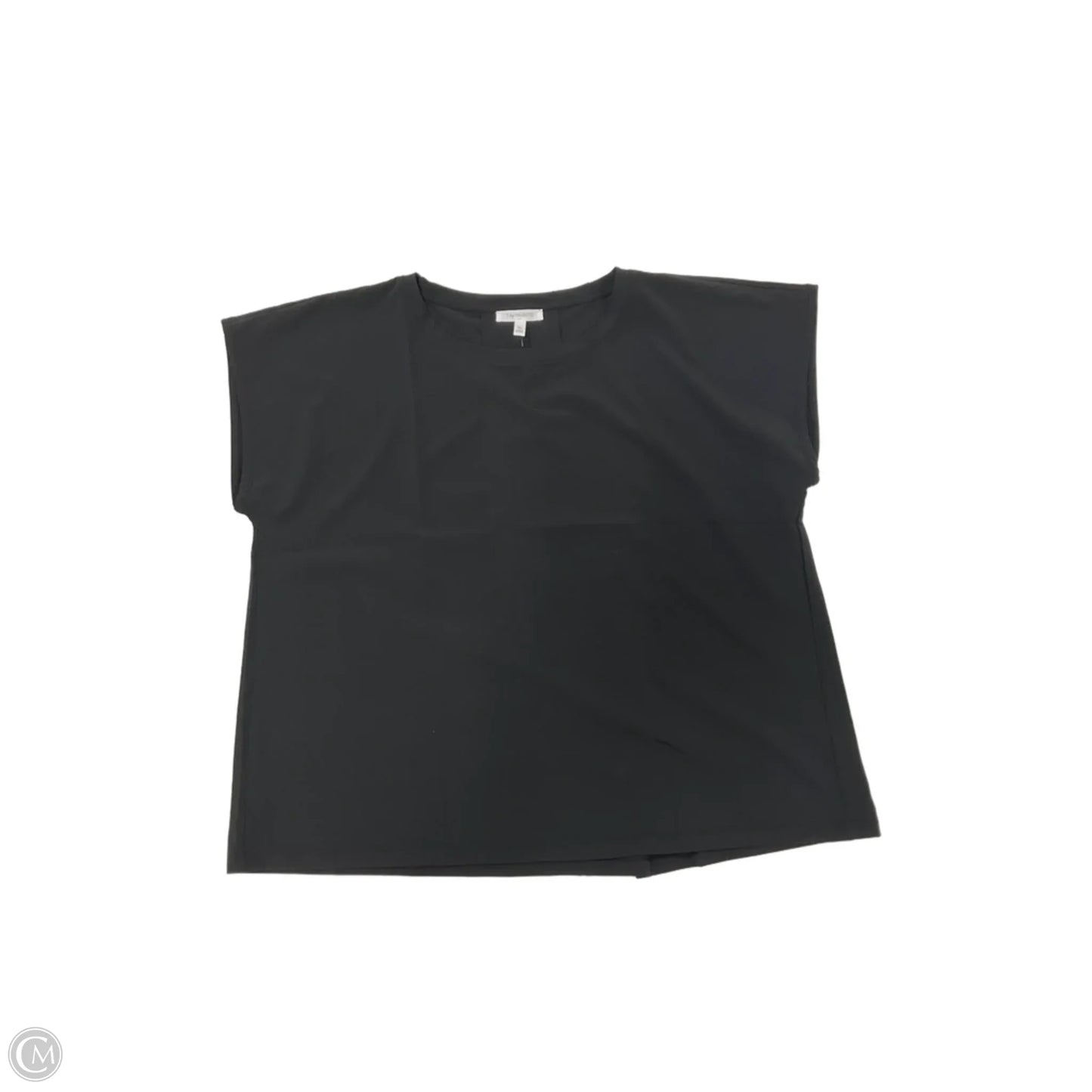 Top Short Sleeve By Talbots In Black, Size: Xl