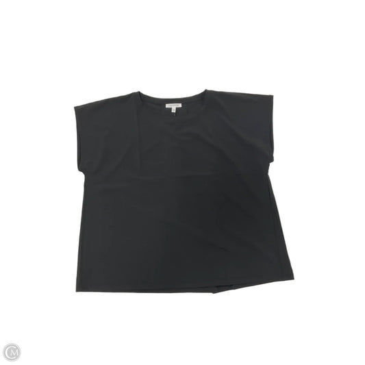 Top Short Sleeve By Talbots In Black, Size: Xl
