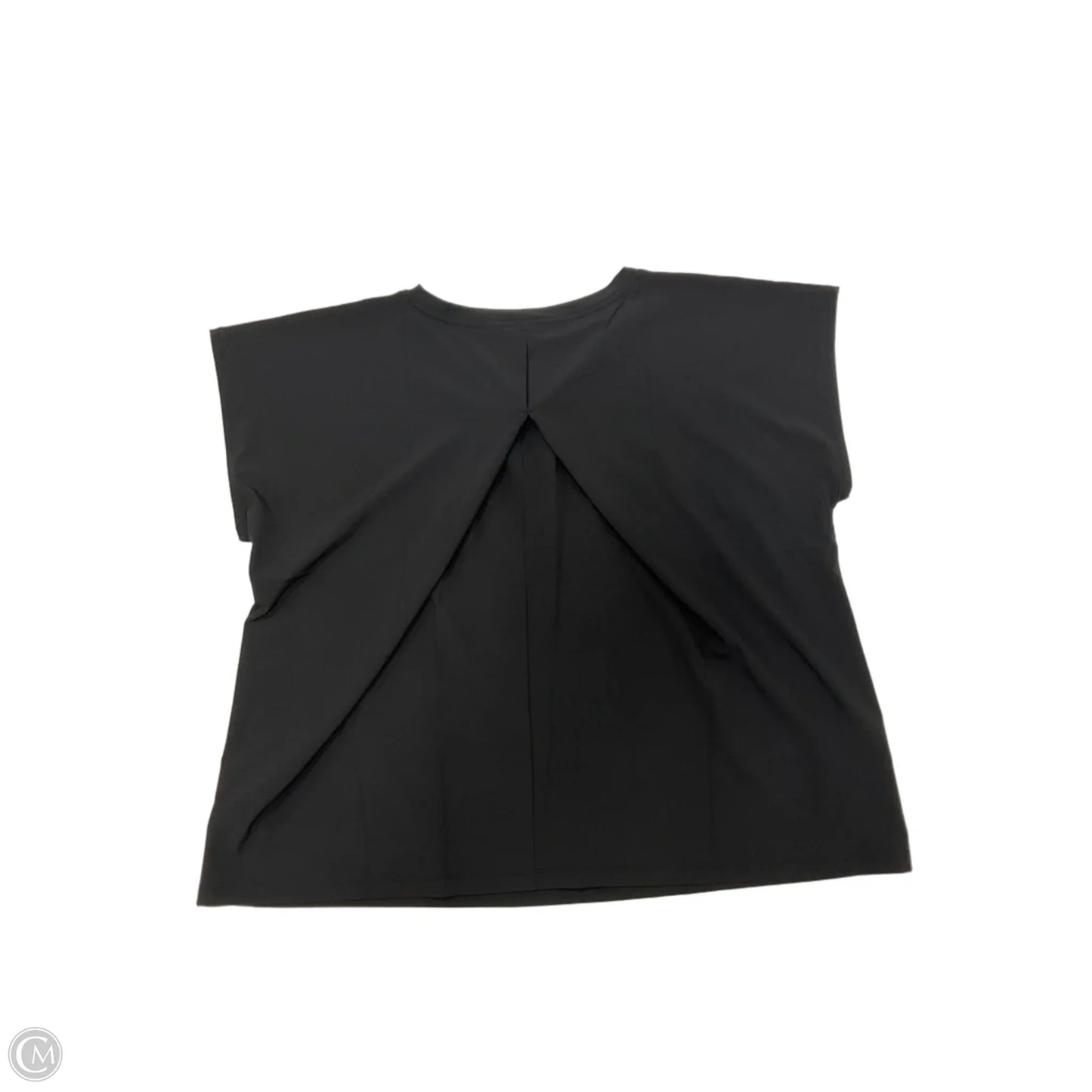 Top Short Sleeve By Talbots In Black, Size: Xl