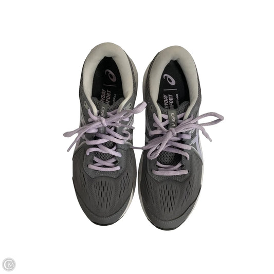 Shoes Athletic By Asics In Grey & Purple, Size: 8.5