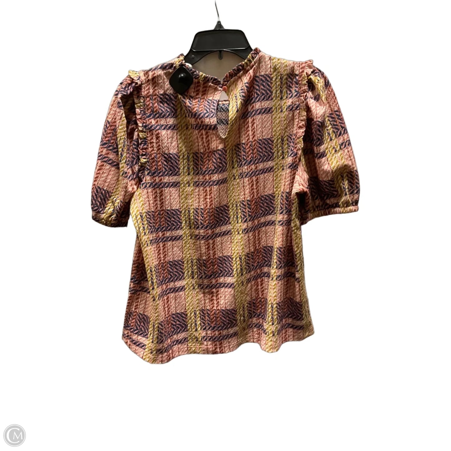 Top Short Sleeve By Loft In Pink, Size: L