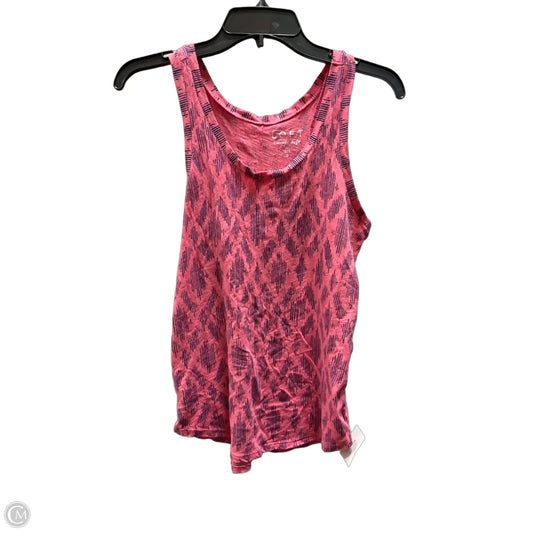 Top Sleeveless Basic By Loft In Pink, Size: S