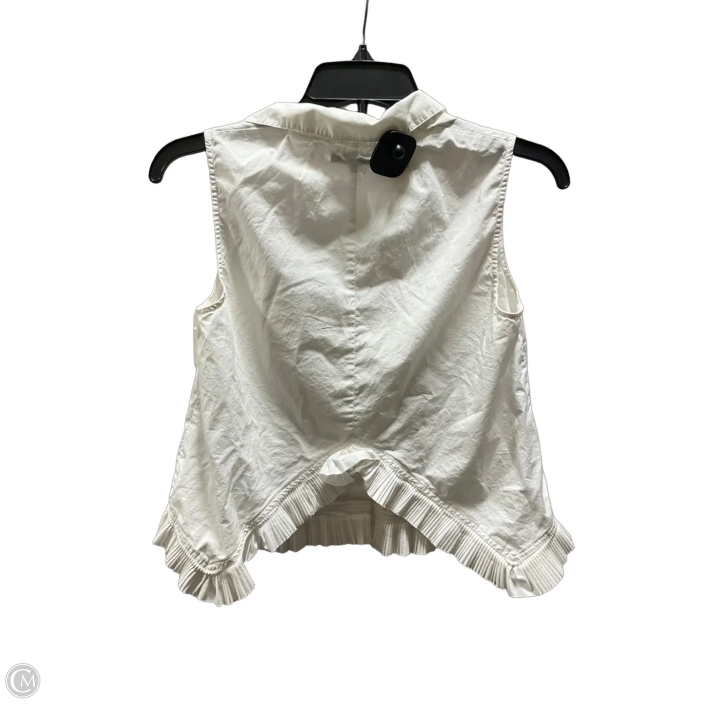 Blouse Sleeveless By Madewell In White, Size: S