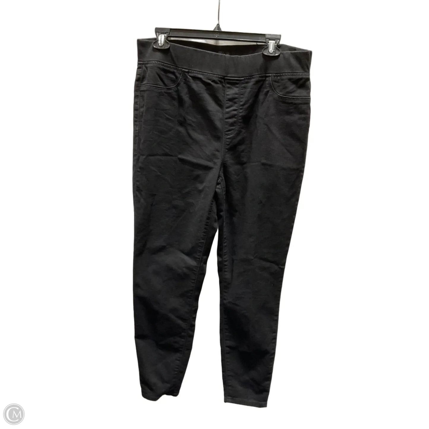 Jeans Jeggings By Talbots In Black Denim, Size: 12
