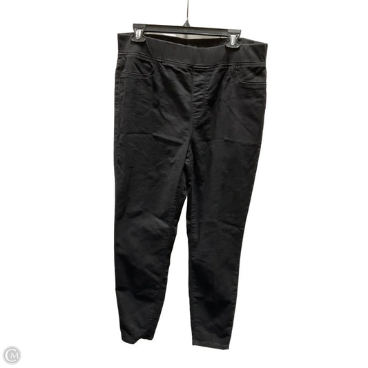 Jeans Jeggings By Talbots In Black Denim, Size: 12