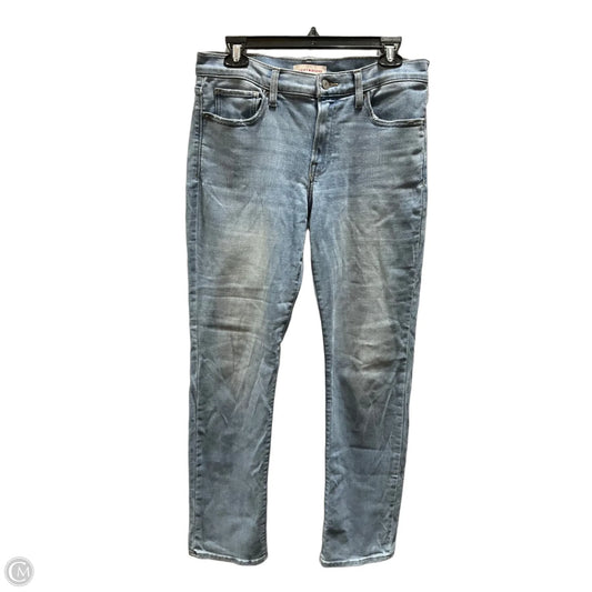 Jeans Straight By Lucky Brand In Blue Denim, Size: 10
