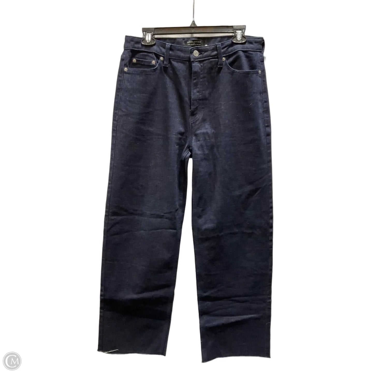 Jeans Straight By Banana Republic In Blue Denim, Size: 10l