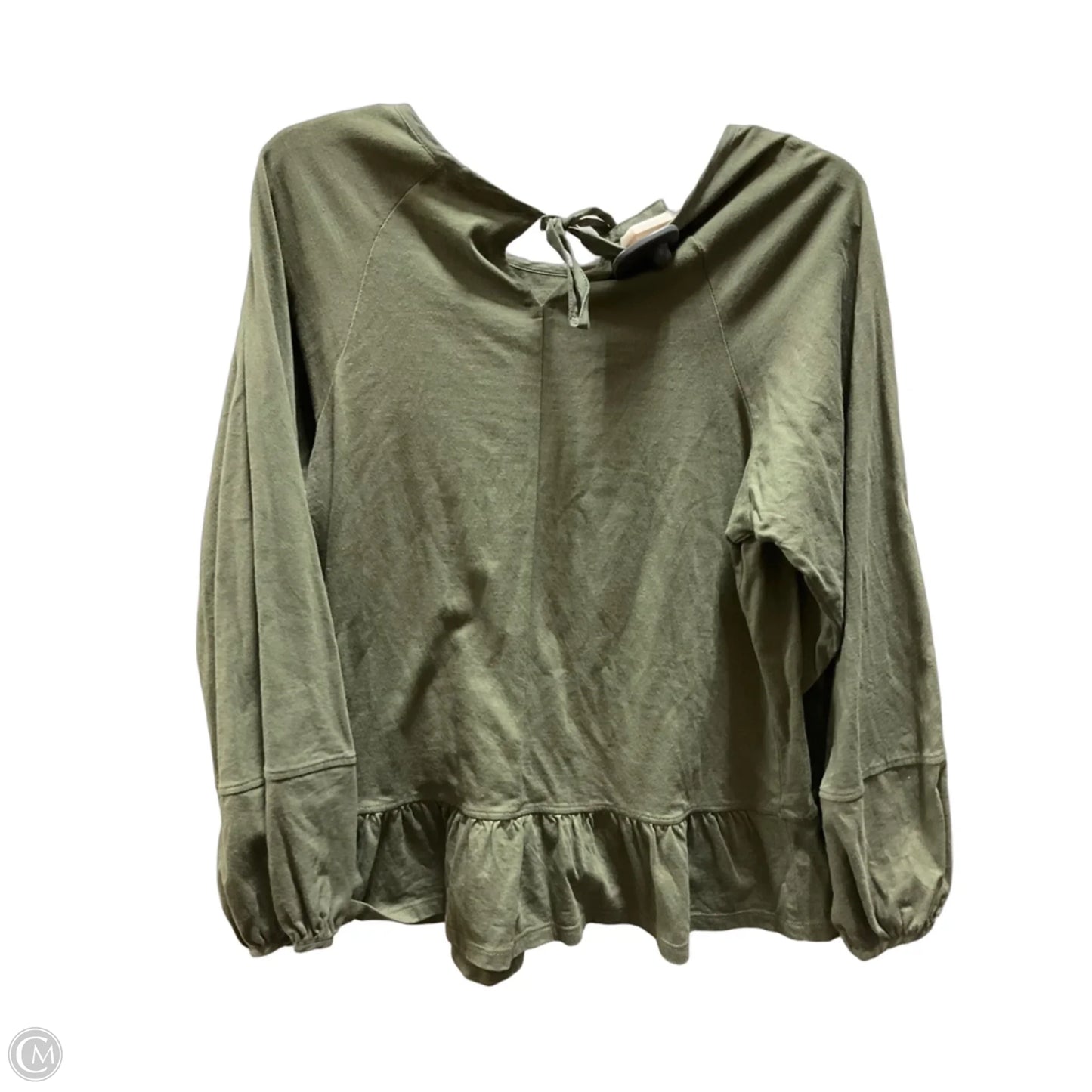 Top Long Sleeve By Banana Republic In Green, Size: S