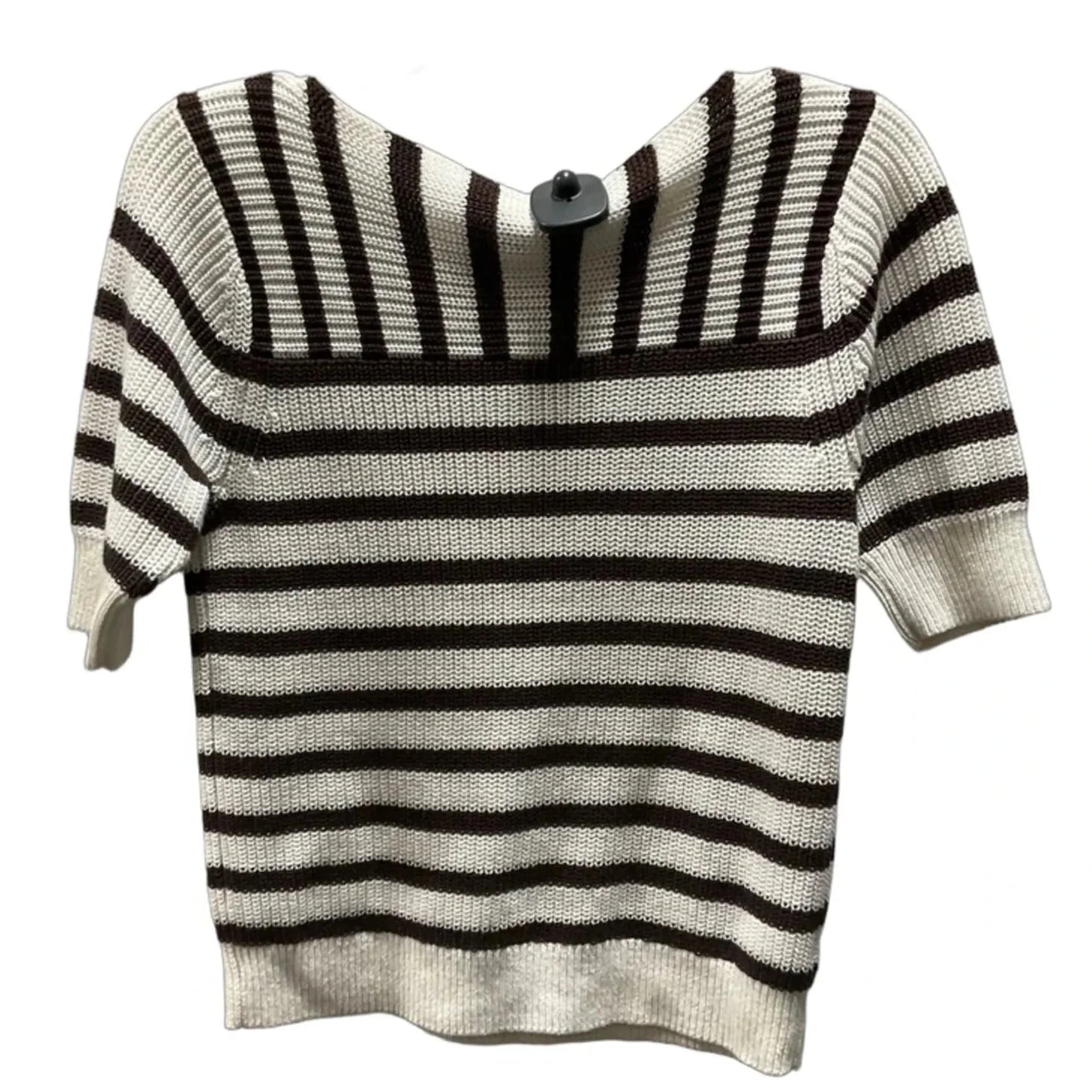 Top Short Sleeve By Ann Taylor In Striped Pattern, Size: Sp