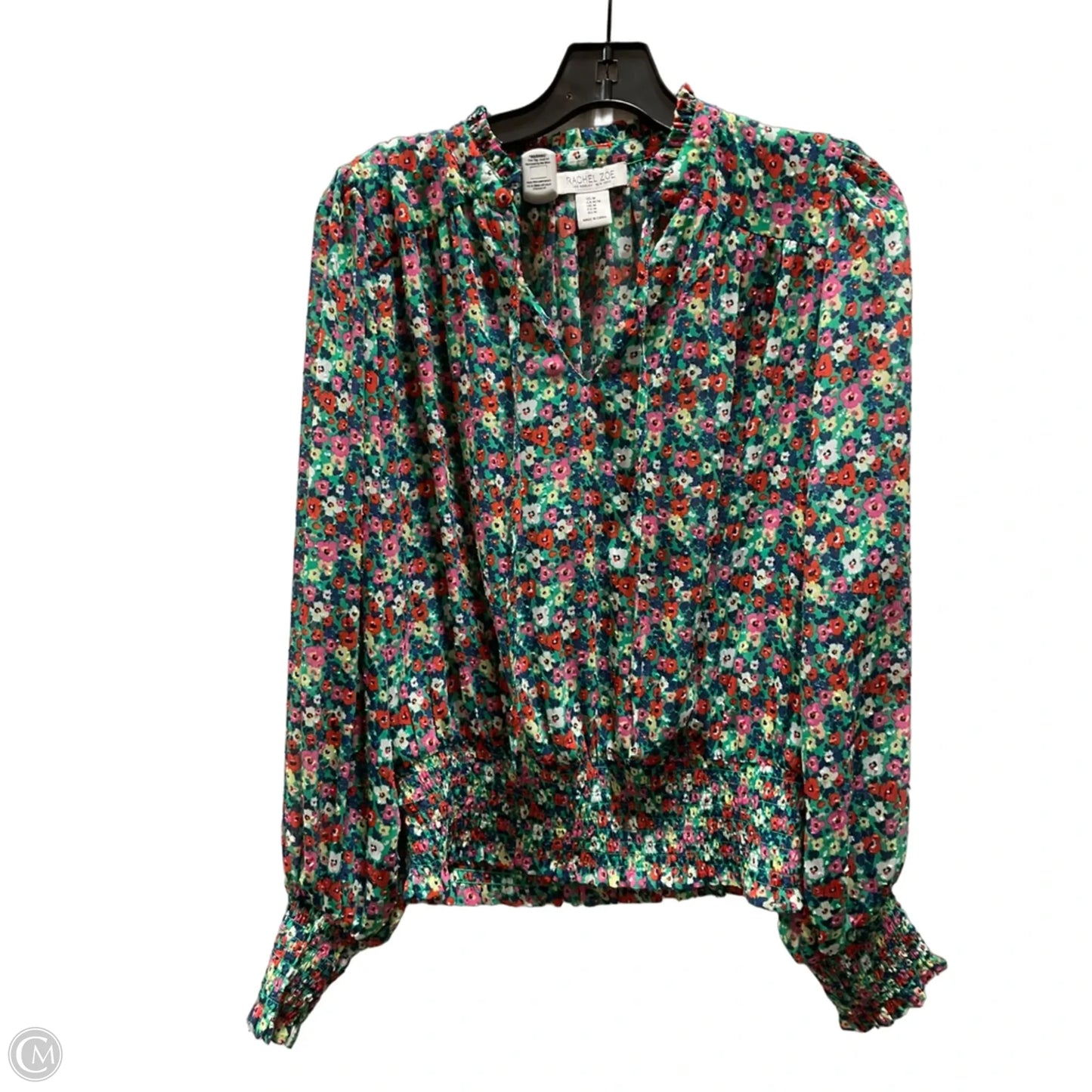 Top Long Sleeve By Rachel Zoe In Floral Print, Size: M