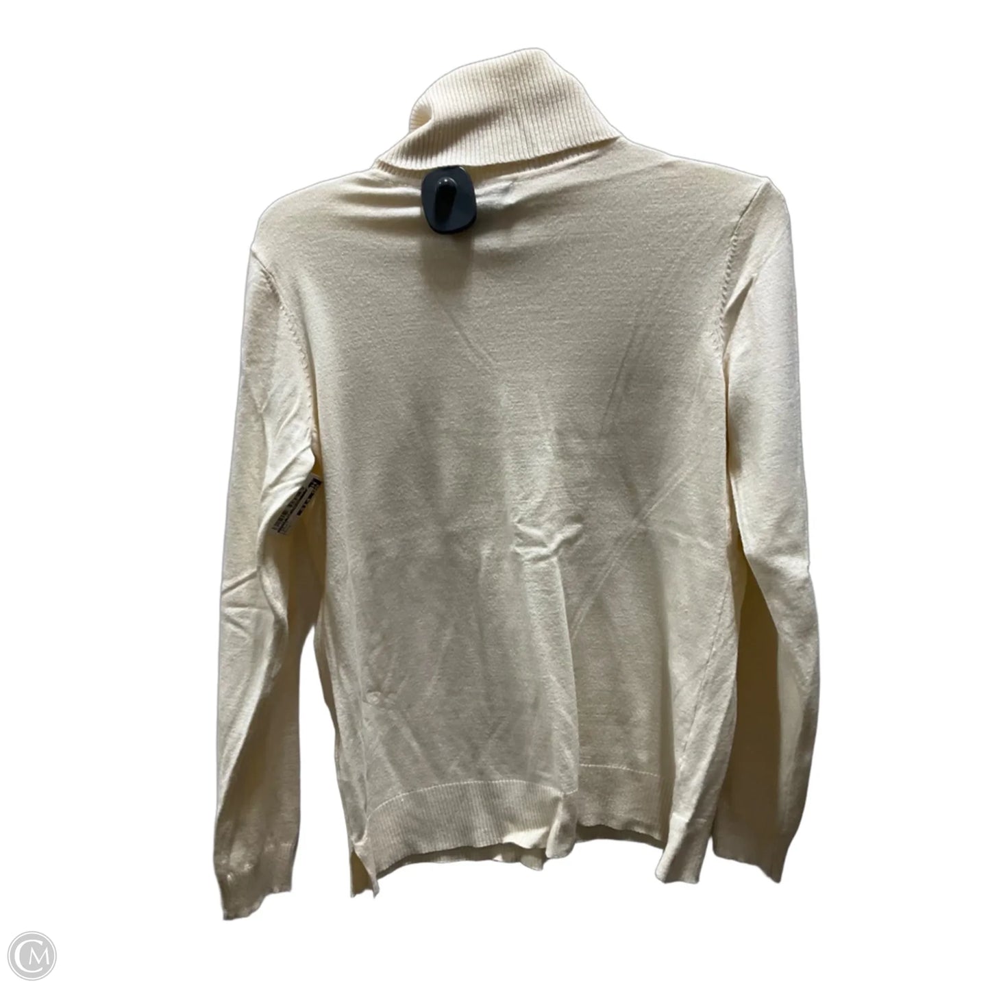 Top Long Sleeve By Style And Company In Cream, Size: S