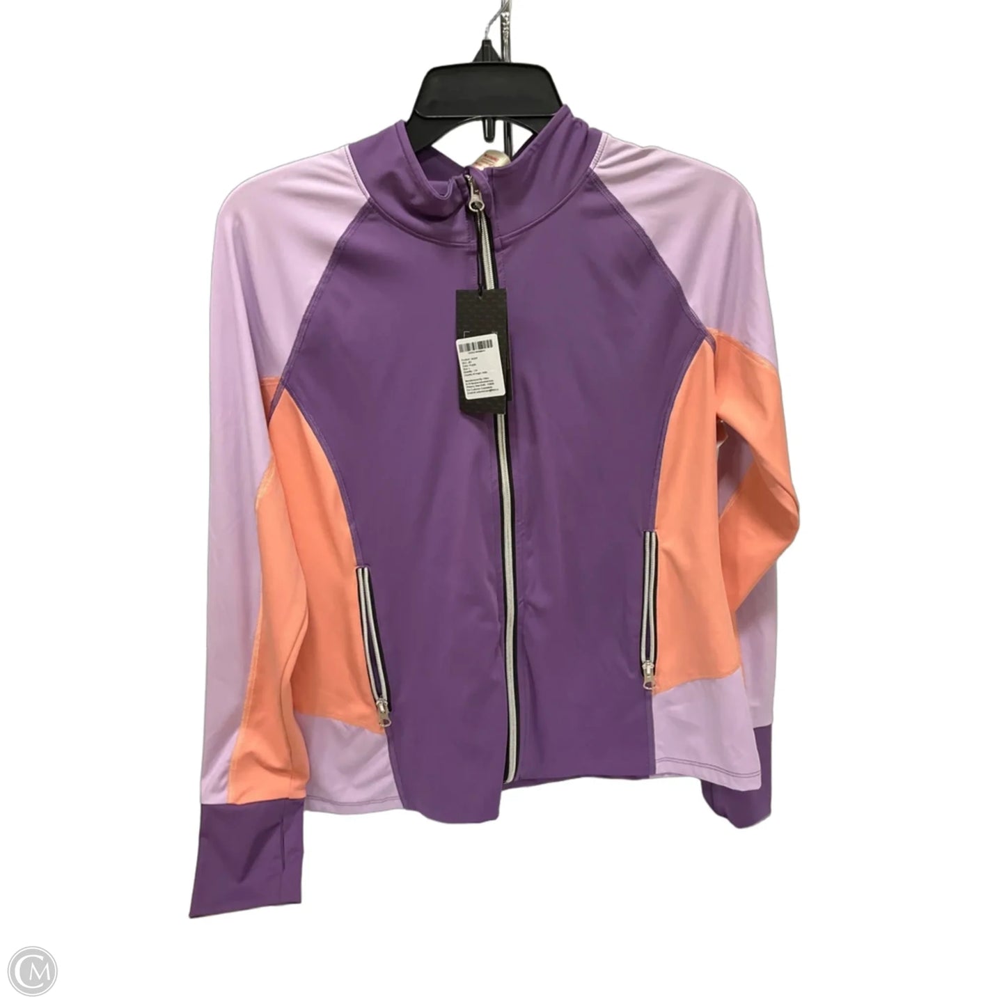 Athletic Jacket By Clothes Mentor In Purple, Size: L
