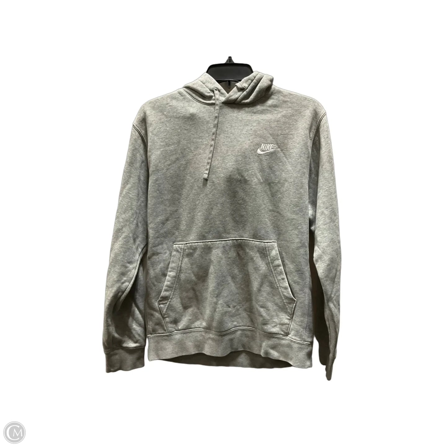 Athletic Sweatshirt Hoodie By Nike Apparel In Grey, Size: S