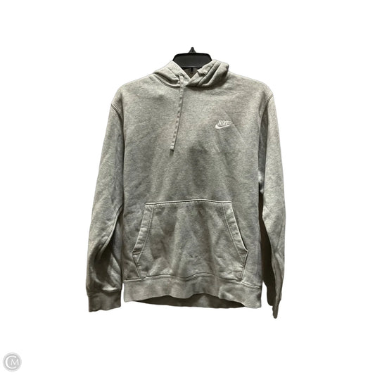 Athletic Sweatshirt Hoodie By Nike Apparel In Grey, Size: S