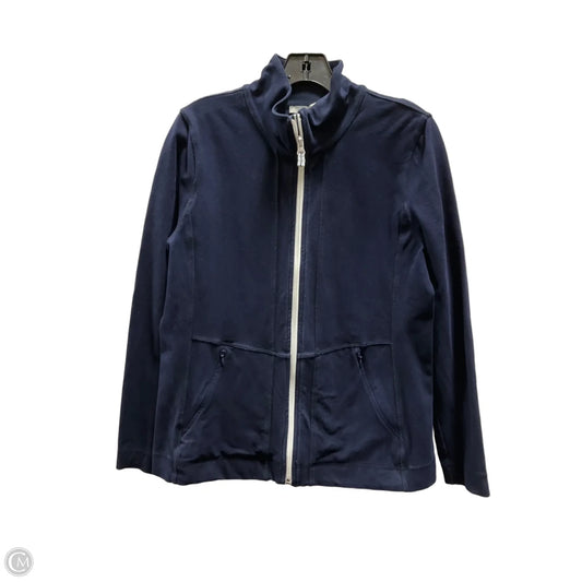 Athletic Jacket By Talbots In Navy, Size: M