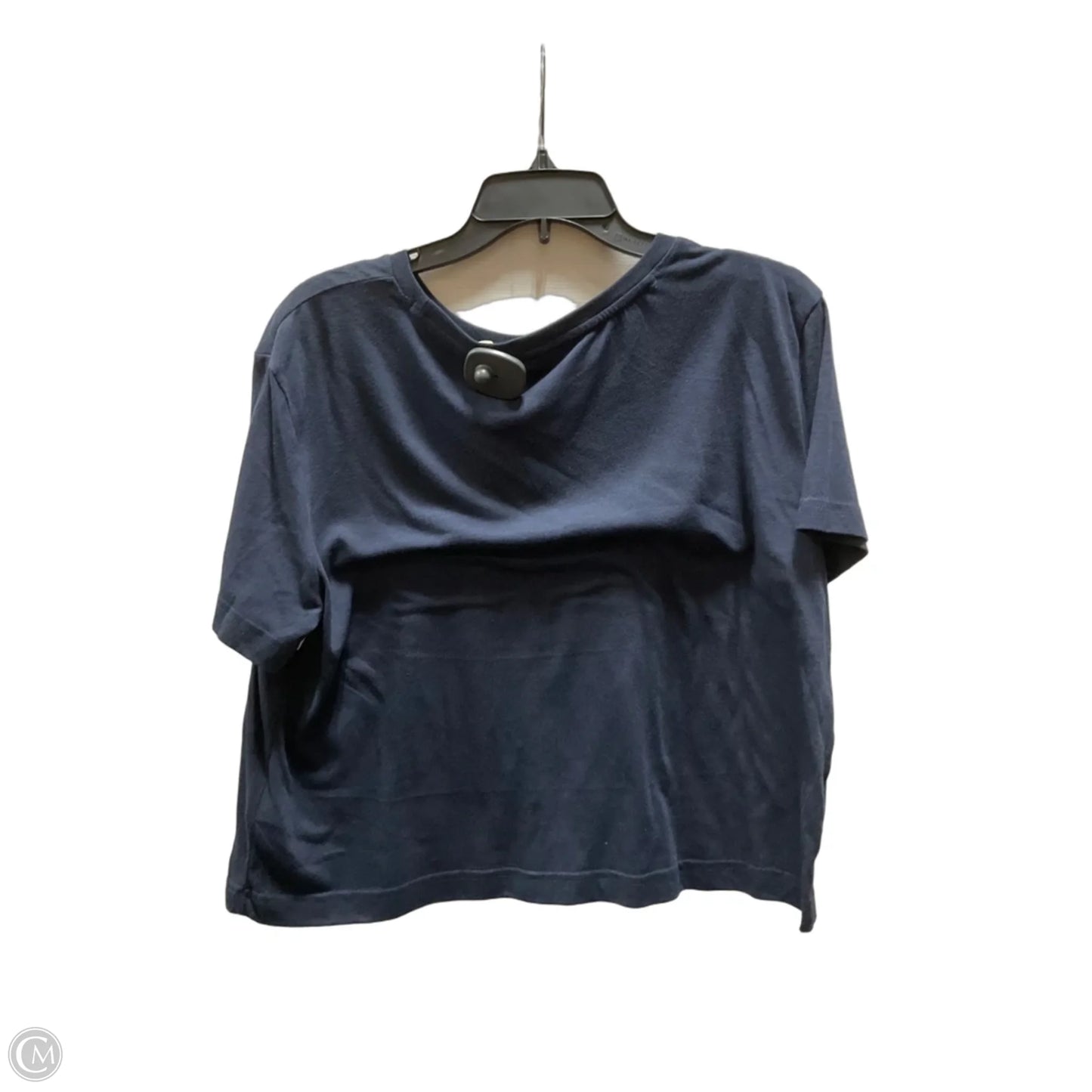 Athletic Top Short Sleeve By Adidas In Blue, Size: L