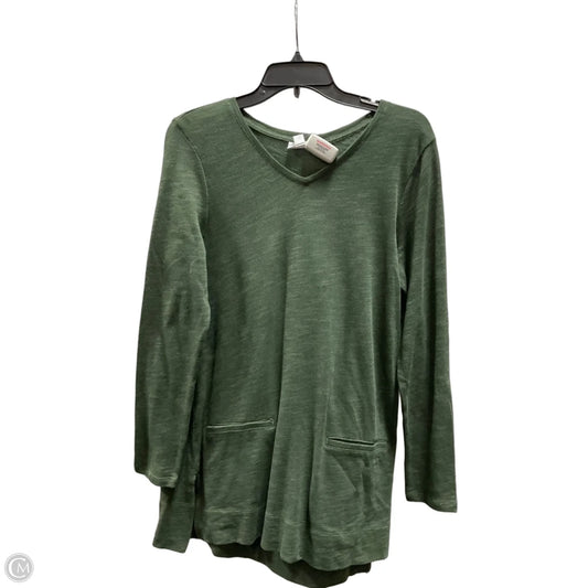Top Long Sleeve By J. Jill In Green, Size: S