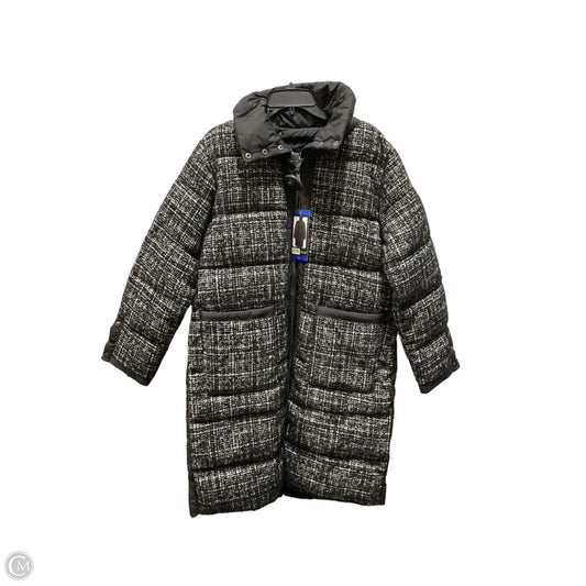 Coat Puffer & Quilted By Bernardo In Black & White, Size: L