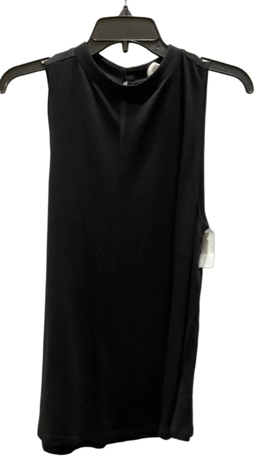Top Sleeveless By Loft In Black, Size: L
