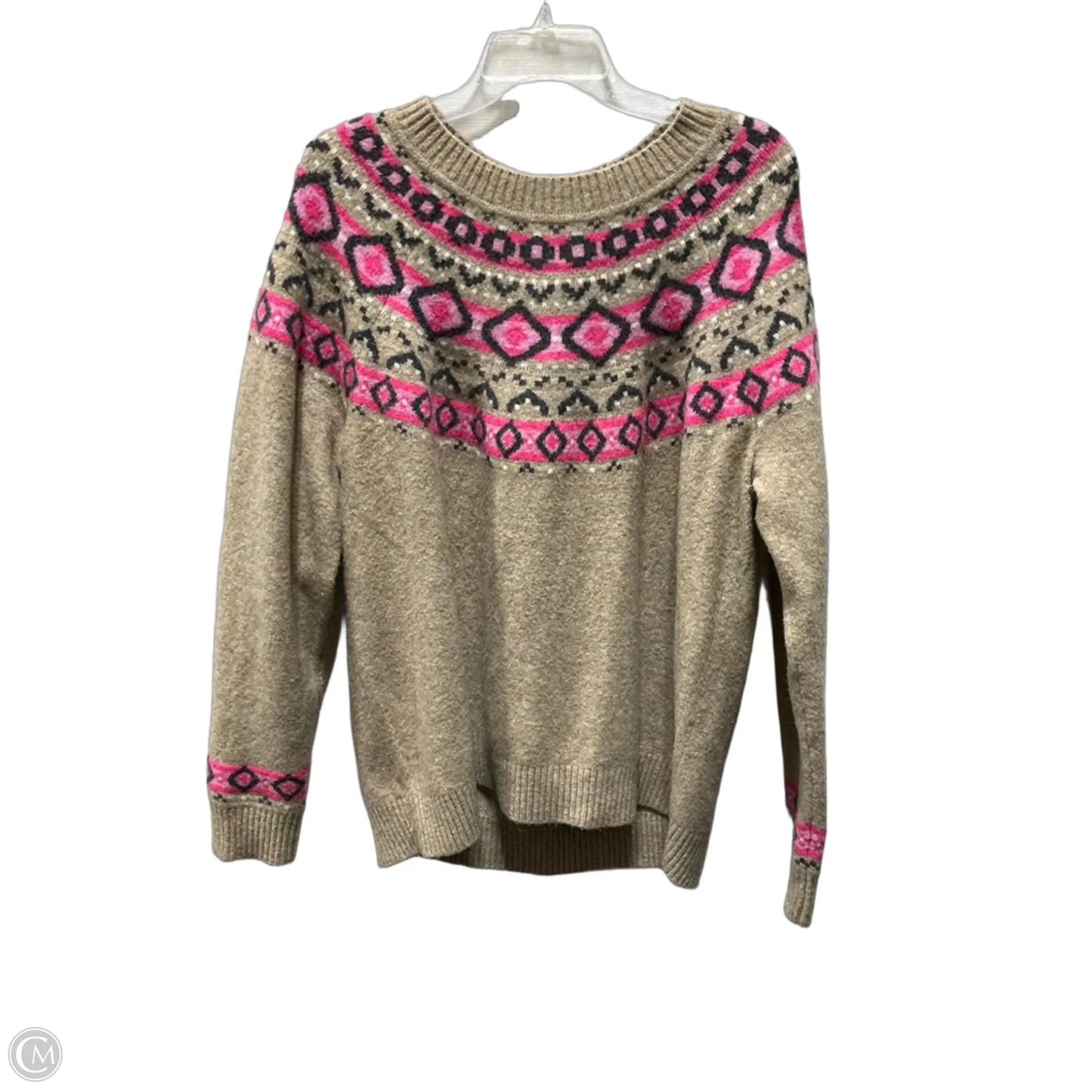 Sweater By Loft In Tan, Size: Xl