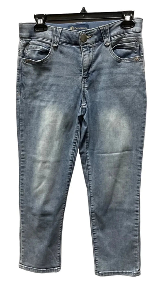 Jeans Straight By Democracy In Blue Denim, Size: 6p