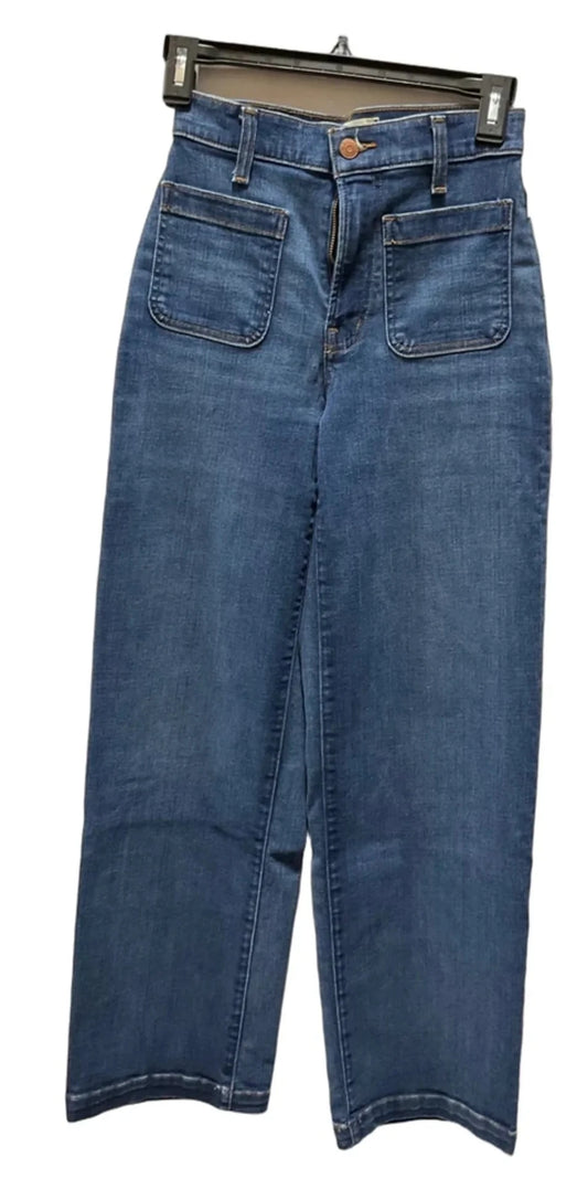 Jeans Wide Leg By Madewell In Blue Denim, Size: 2
