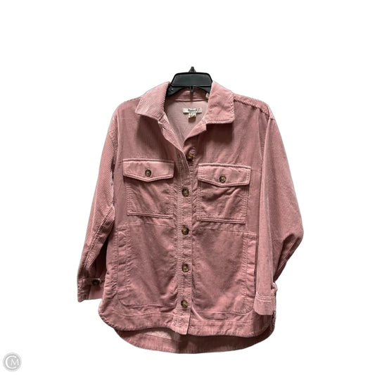Blouse Long Sleeve By Madewell In Pink, Size: Xs