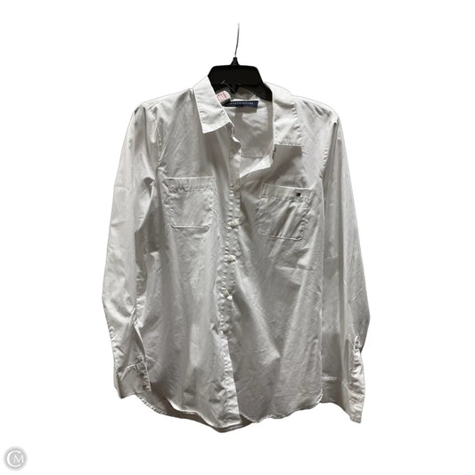 Blouse Long Sleeve By Tommy Hilfiger In White, Size: M