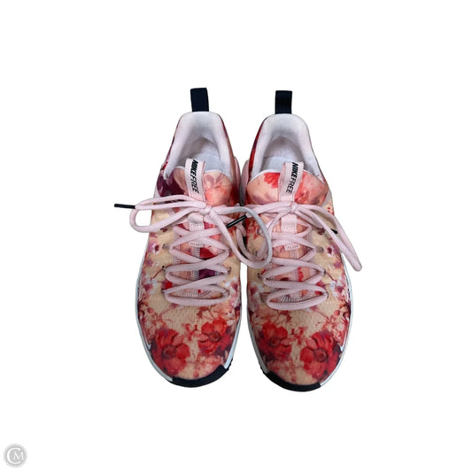 Shoes Athletic By Nike In Floral Print, Size: 6.5