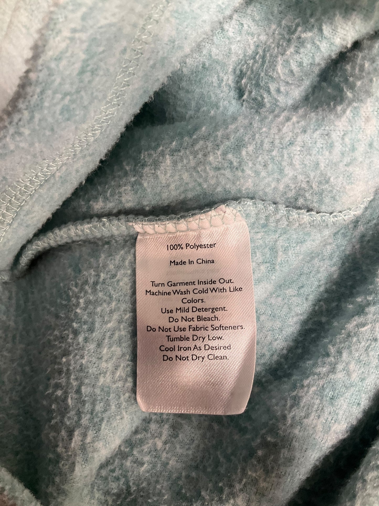 Jacket Fleece By Eddie Bauer In Aqua, Size: M