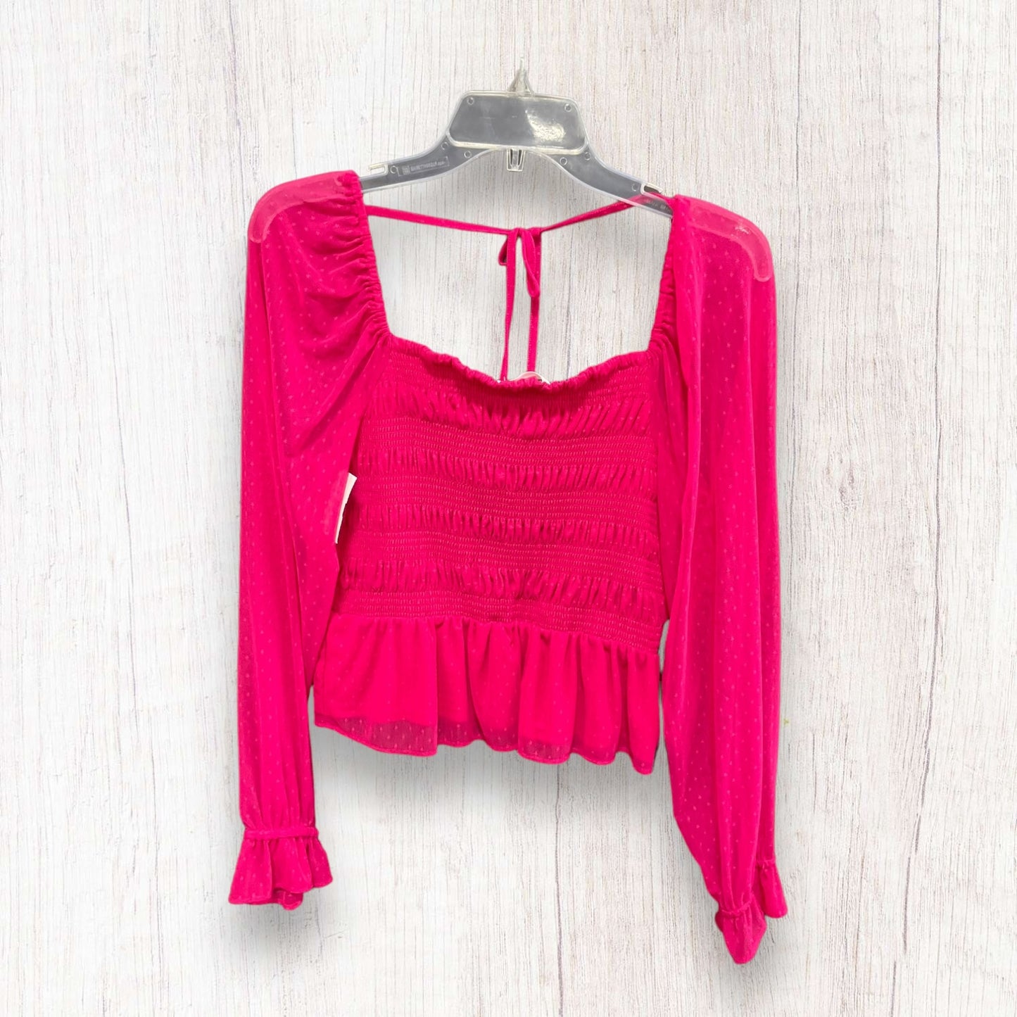 Top Long Sleeve By Lc Lauren Conrad In Pink, Size: M