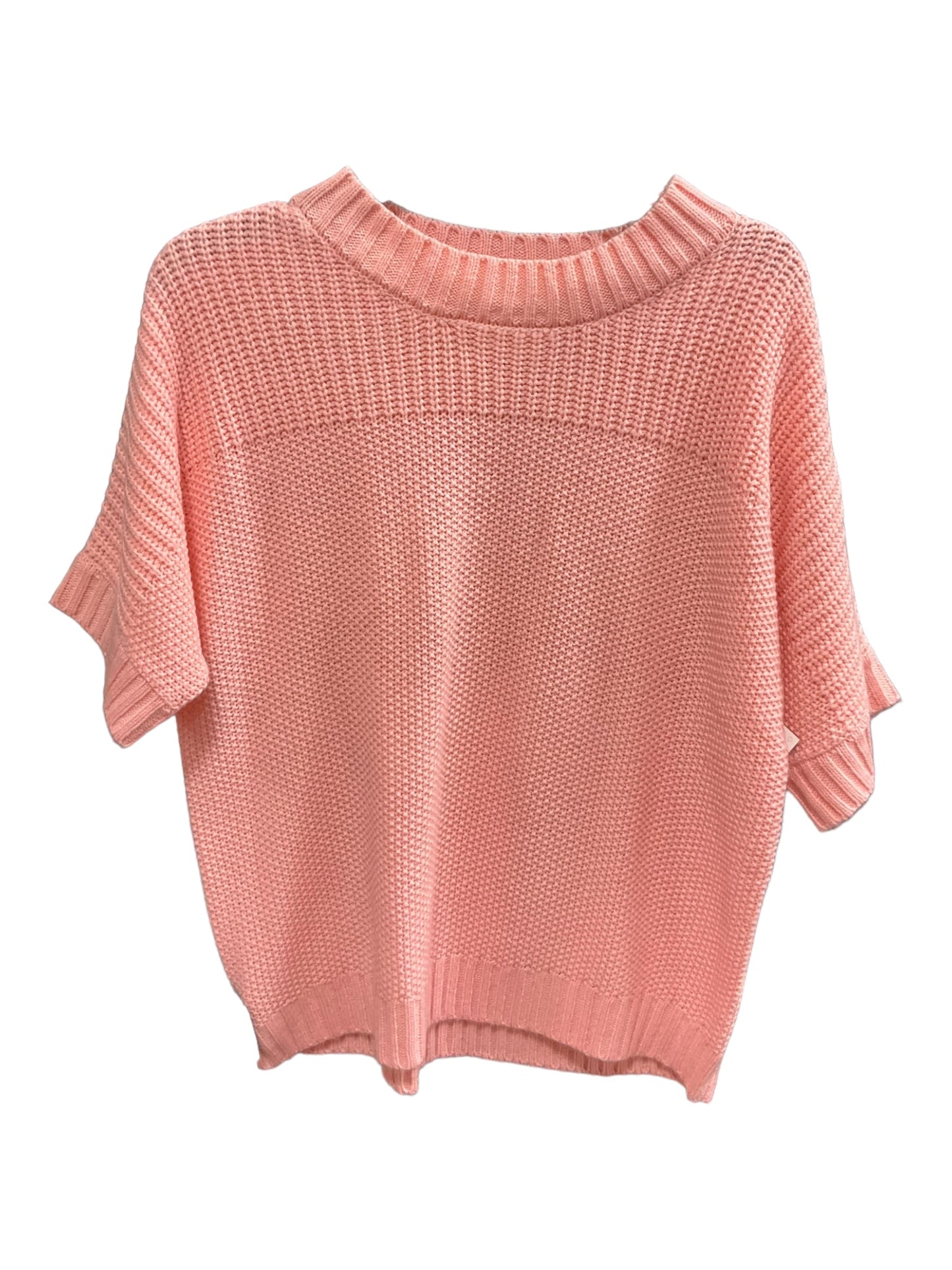 Pink Sweater Short Sleeve Blair, Size M