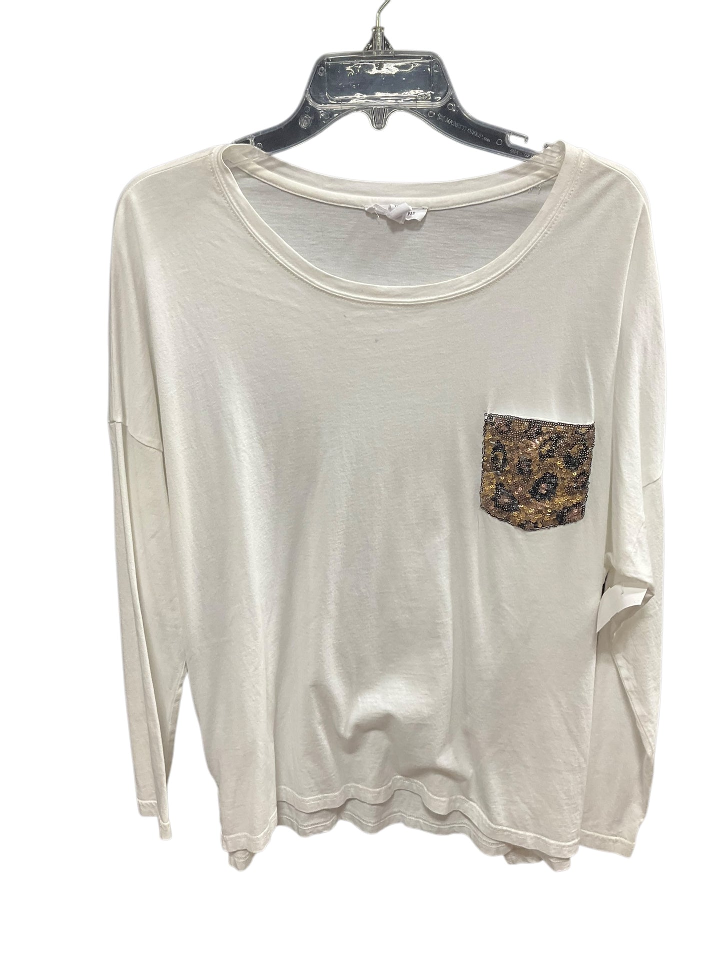 Top Long Sleeve Basic By Tribal In White, Size: Xl