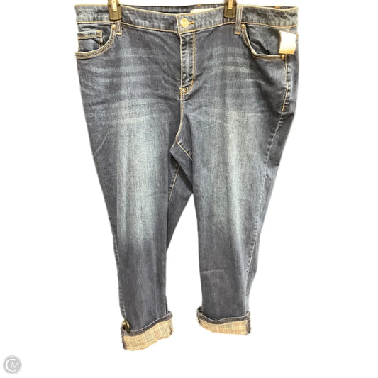 Jeans Boyfriend By Lane Bryant In Blue Denim, Size: 18