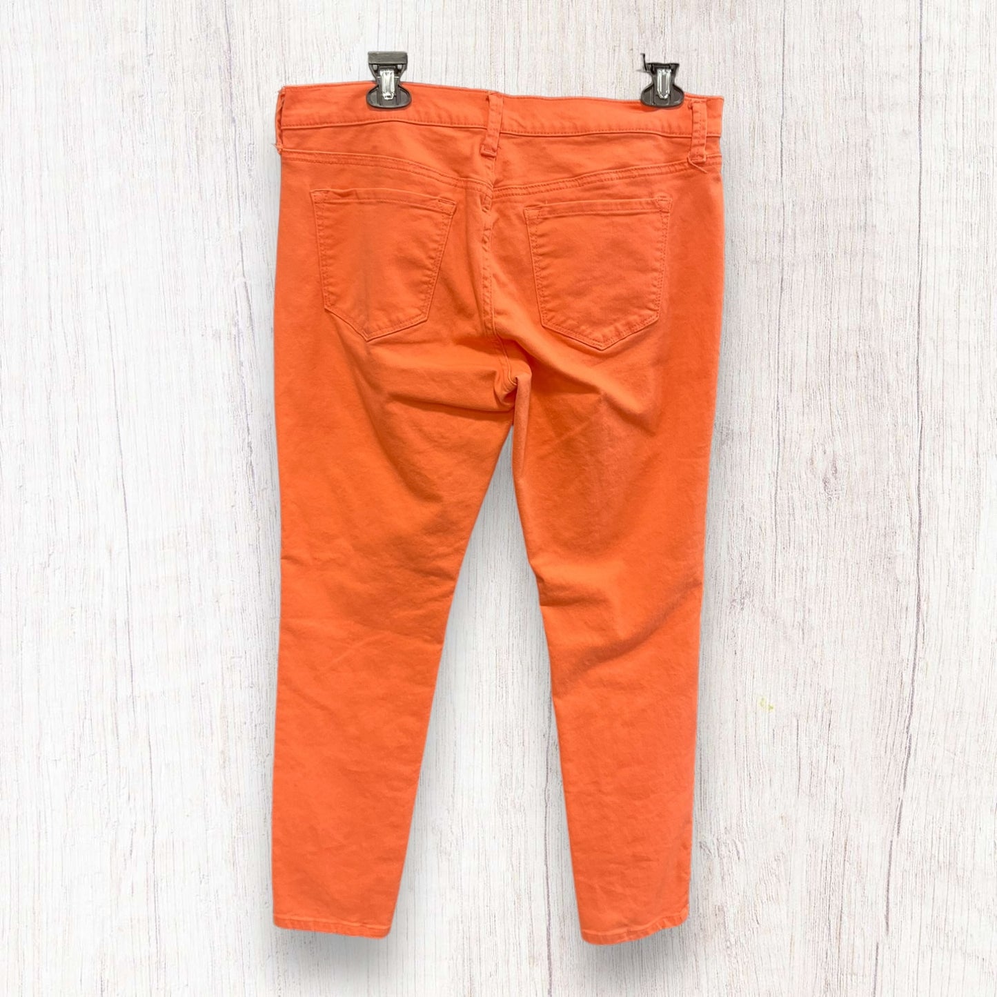 Orange Denim Jeans Skinny Jcp, Size 14petite