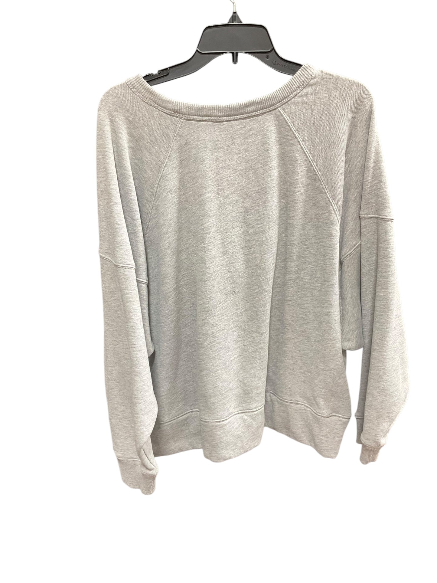 Sweatshirt Crewneck By Lou And Grey In Grey, Size: Xl