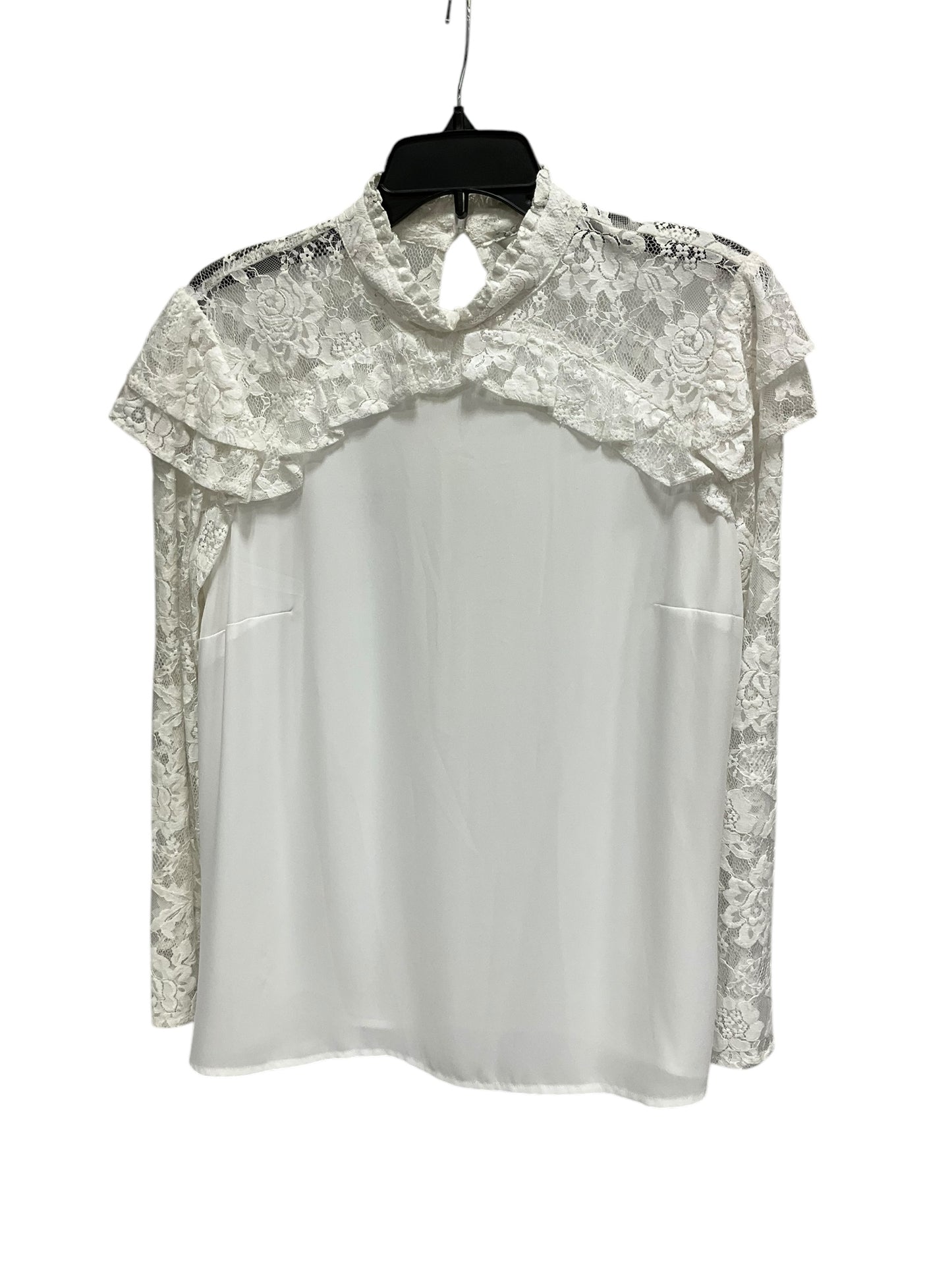 Top Long Sleeve By Belle + Sky In White, Size: L