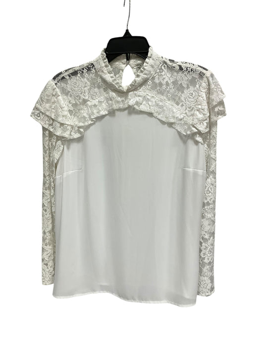 Top Long Sleeve By Belle + Sky In White, Size: L