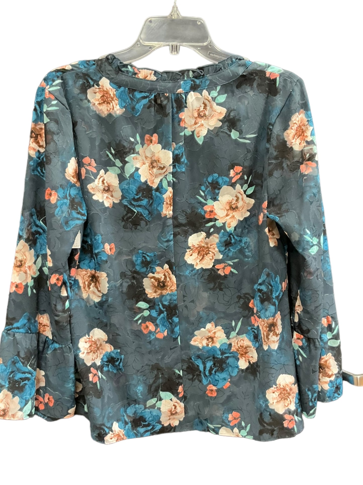 Floral Print Top 3/4 Sleeve Elle, Size M