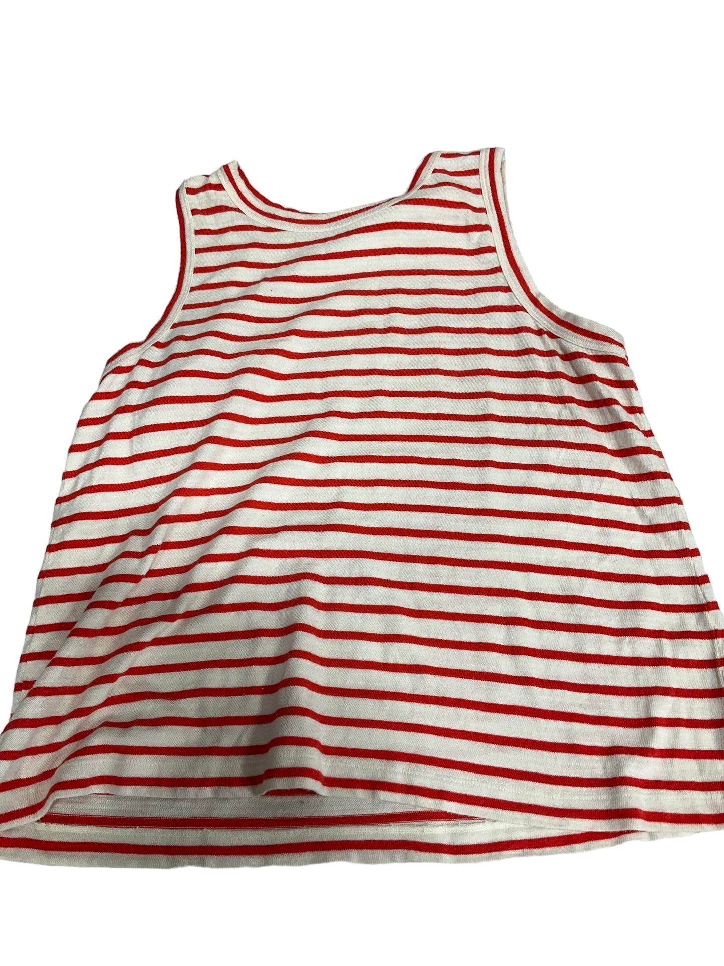 Striped Pattern Top Sleeveless Basic Loft, Size Xl