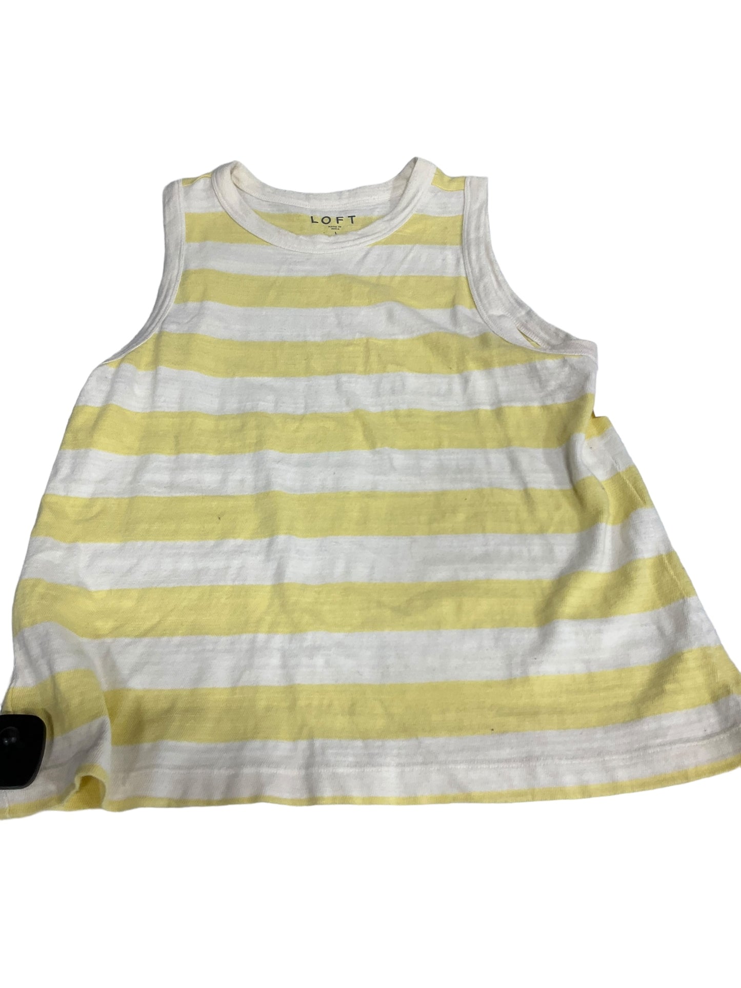 Striped Pattern Top Sleeveless Basic Loft, Size L