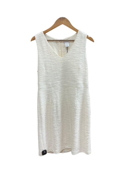 Cream Dress Casual Midi Nicole Miller, Size 10