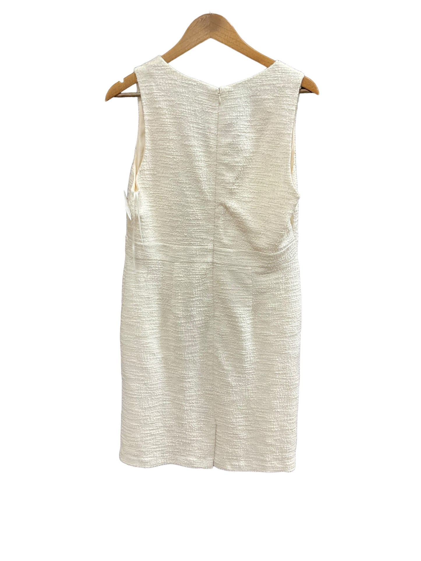 Cream Dress Casual Midi Nicole Miller, Size 10