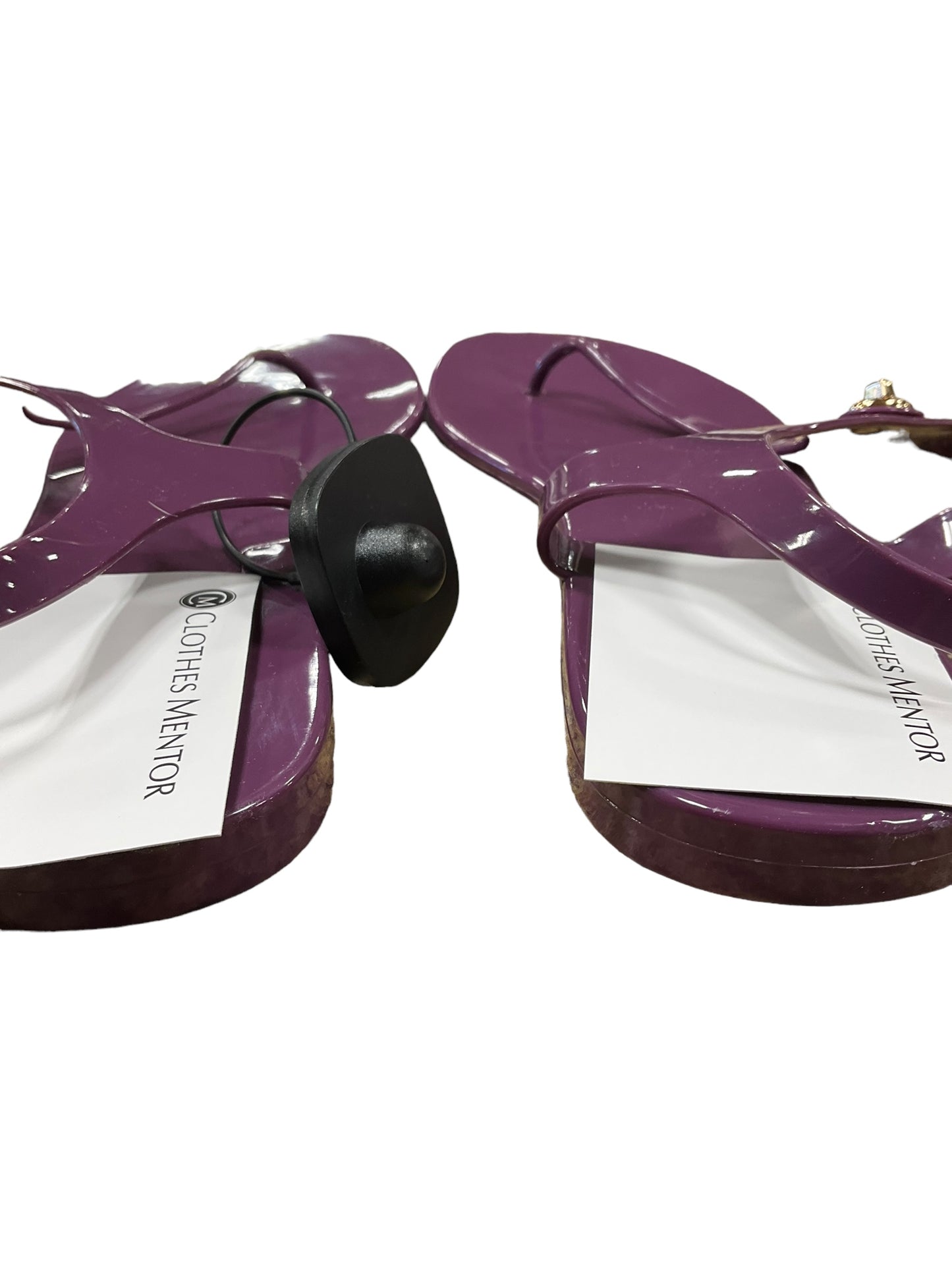 Purple Sandals Flip Flops Coach, Size 11