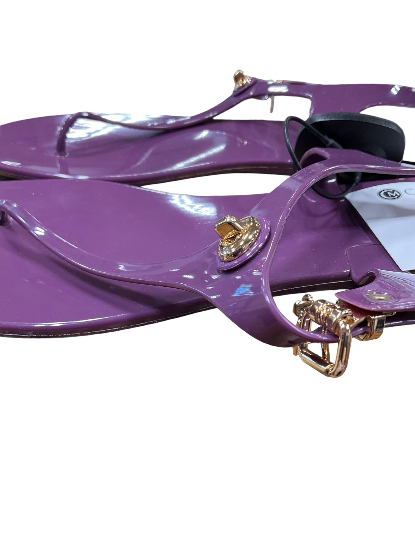 Purple Sandals Flip Flops Coach, Size 11