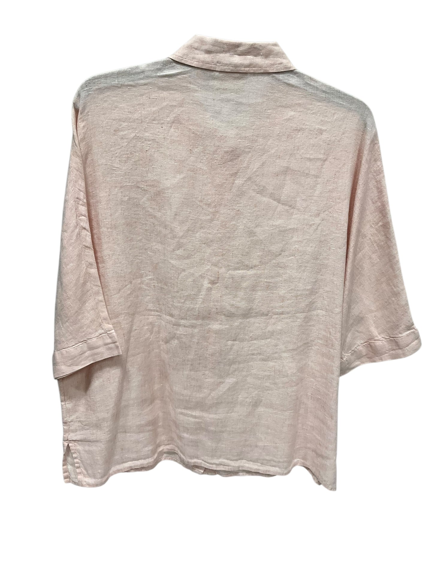 Blouse Short Sleeve By Rachel Zoe In Pink, Size: M