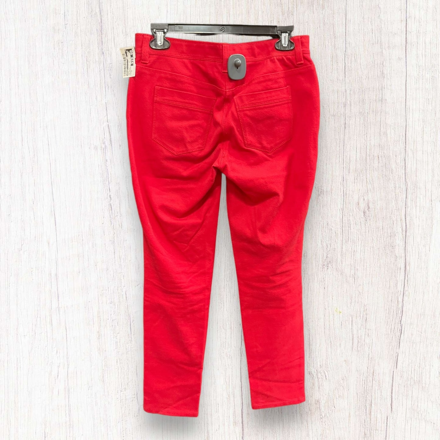 Red Denim Jeans Straight Chicos, Size Xs