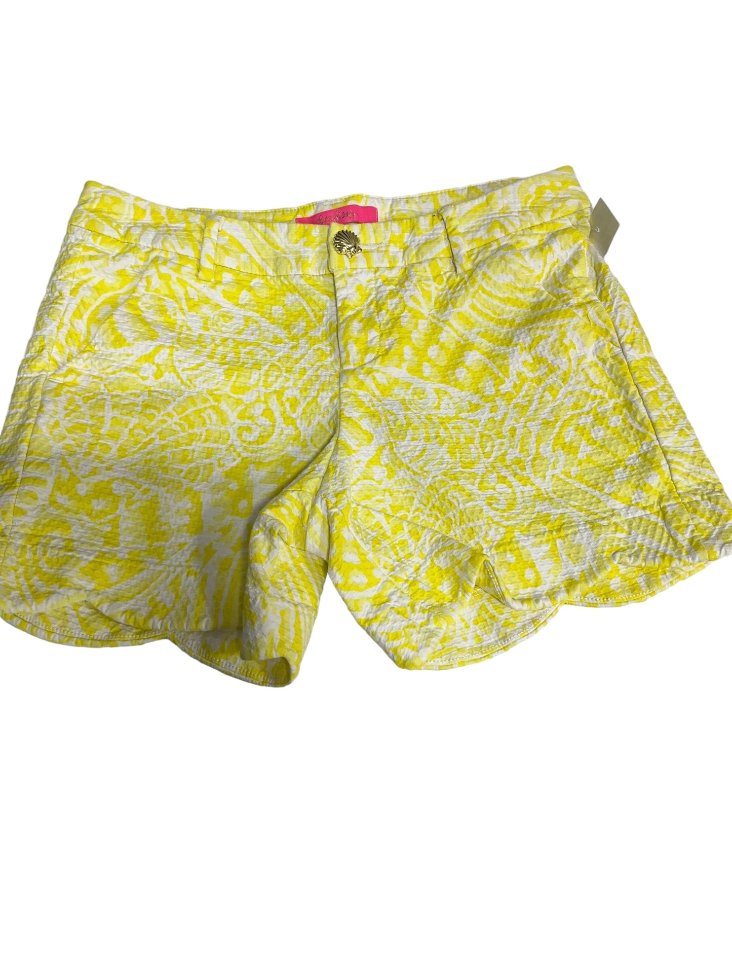 Yellow Shorts Designer Lilly Pulitzer, Size 0